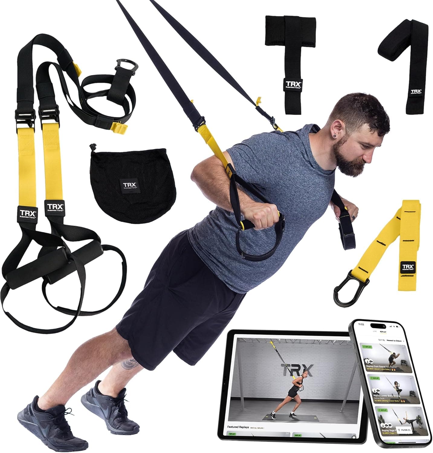 TRX All-in-One Suspension Trainer (door + outdoor anchors)