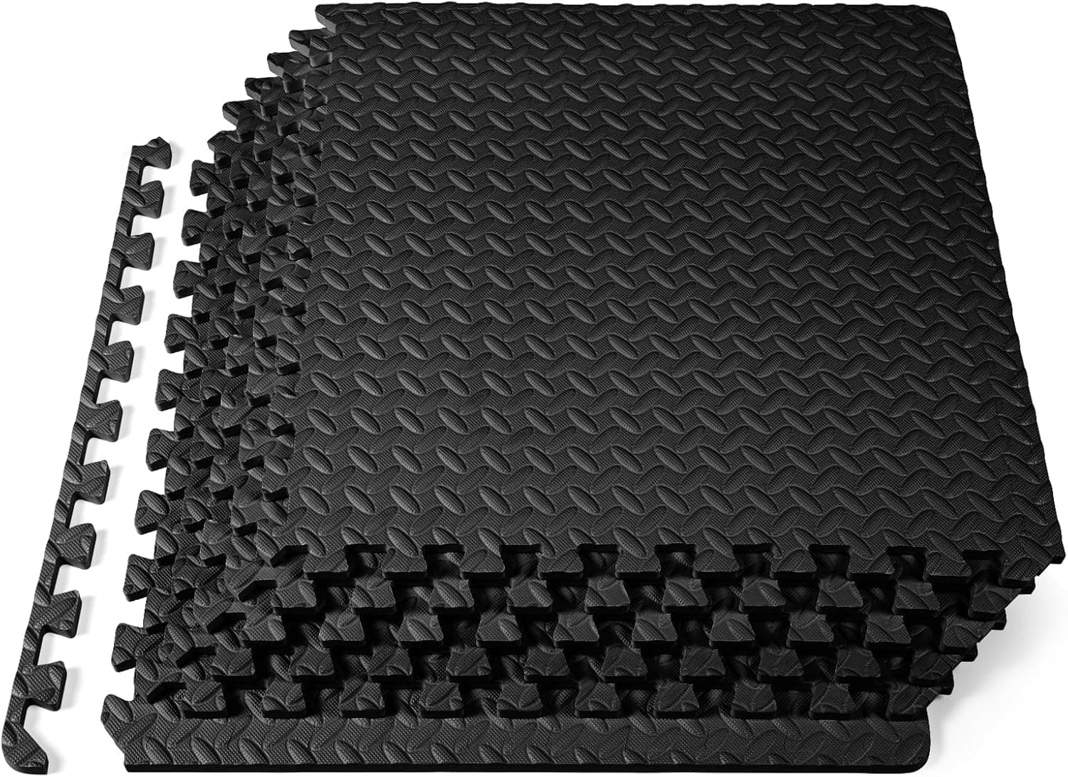 ProsourceFit Exercise Puzzle Mat 1/2-inch EVA Interlocking Foam Tiles