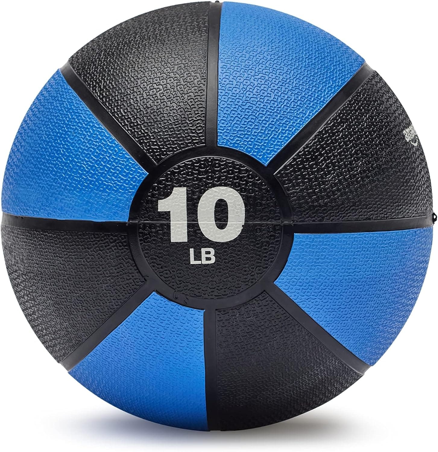 Amazon Basics Weighted Medicine Ball, 10 Pounds, Blue/Black