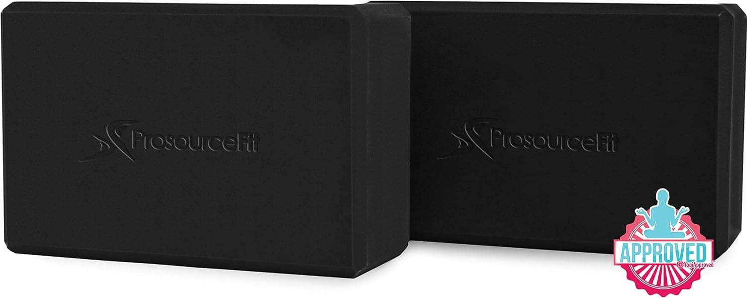 ProSource Foam Yoga Blocks, High Density, Large
