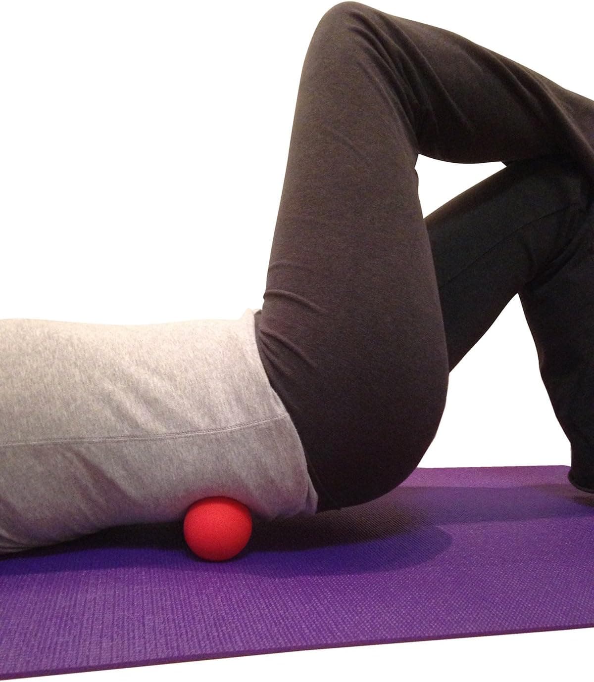 Massage Lacrosse Balls for Myofascial Release, Trigger Point Therapy, Muscle Knots - Set of 2 Firm Balls (Blue and Red)