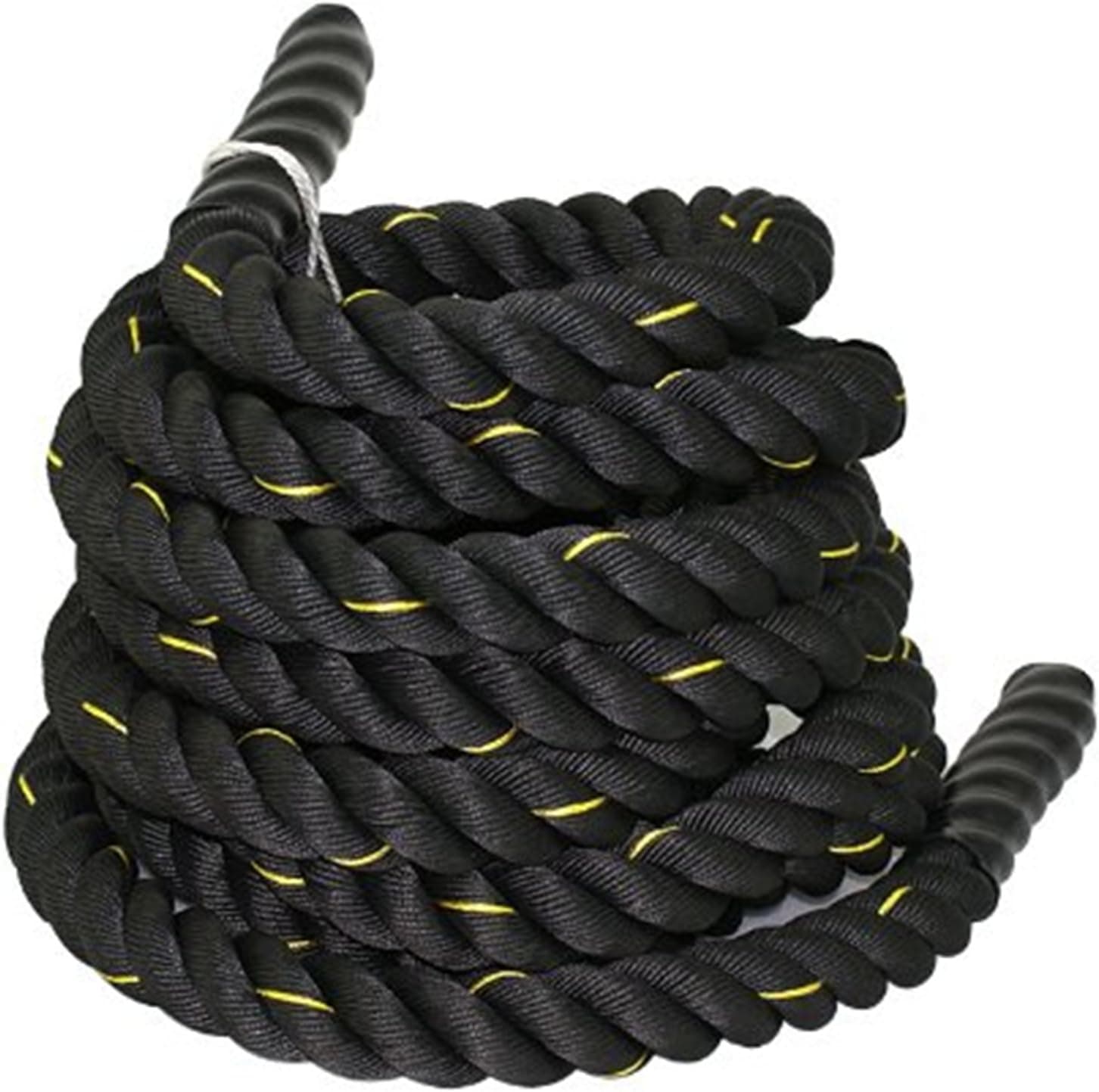 F2C 1.5" Diameter Poly Dacron 30FT Battle Rope Workout Fitness Core Exercise Training Rope