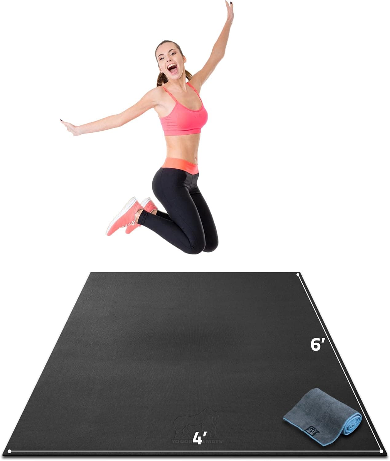 Gorilla Mats Large Exercise Mat 6 x 4 ft (1/4 in)