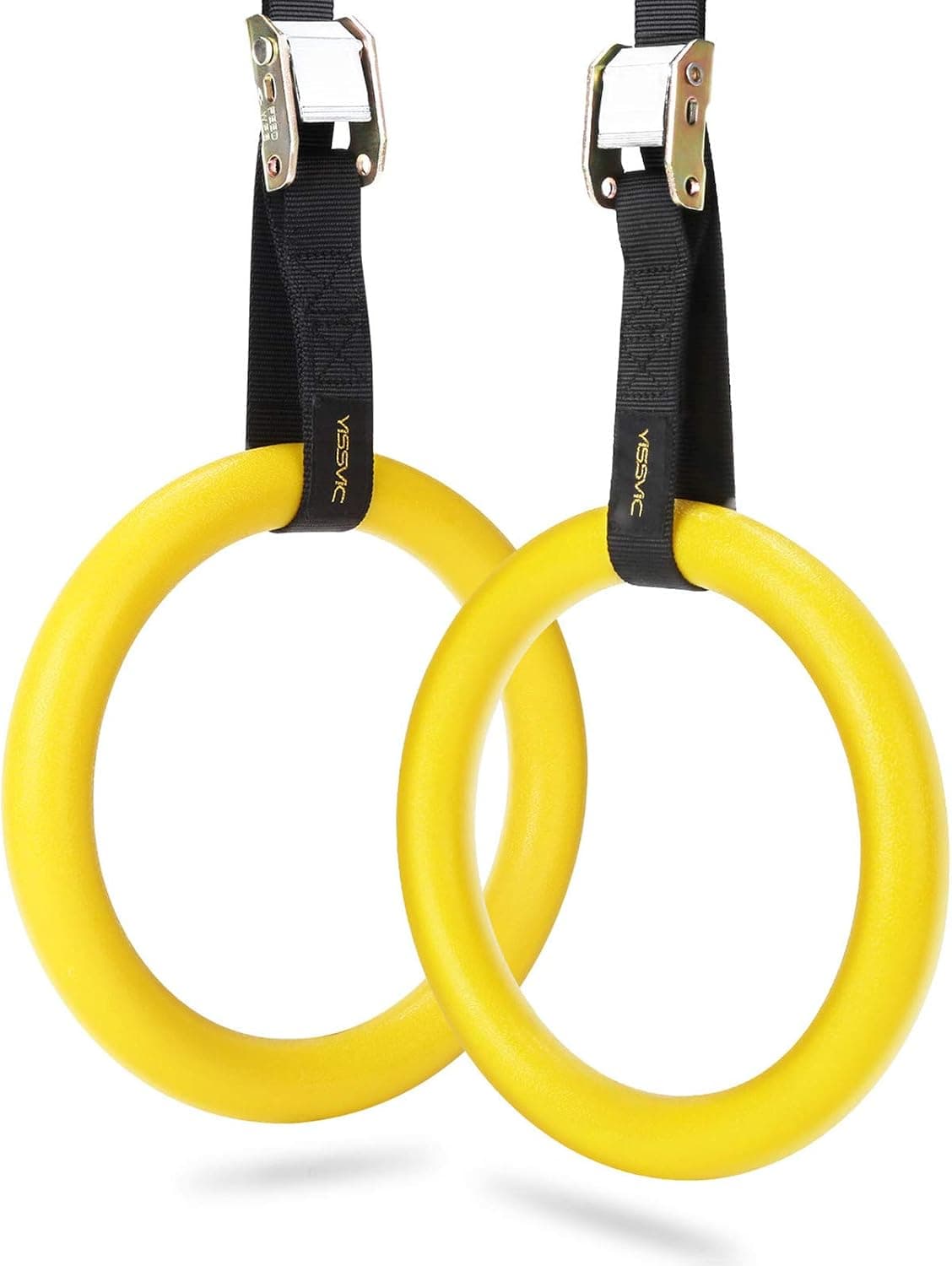 YISSVIC Gymnastic Rings with Adjustable Straps and Buckles