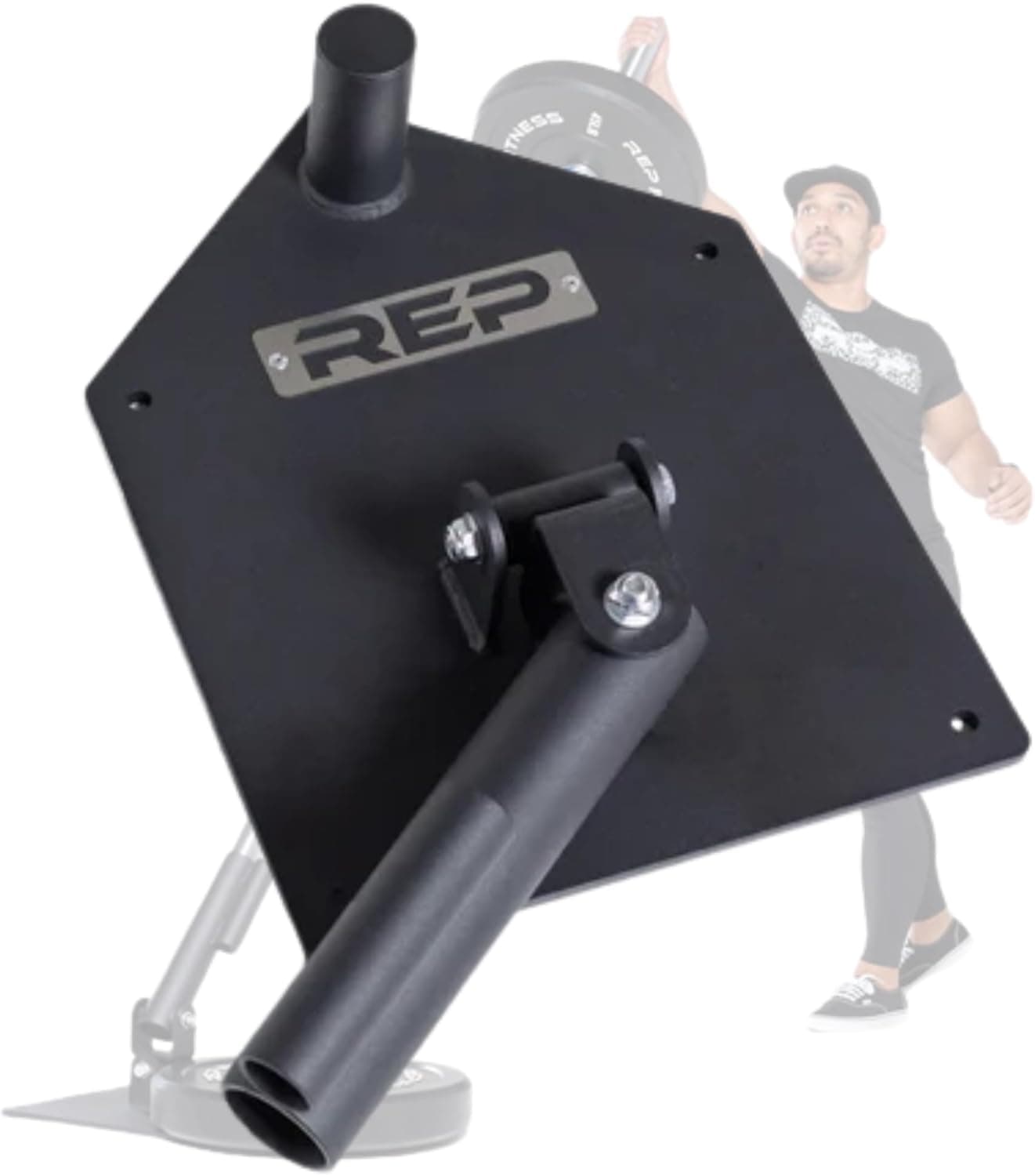 REP Fitness Free-Standing Landmine | Olympic Barbell Attachment for Rows, Press, Squats & Core Workouts | Fits 2" & 1.3" Bars | 33 lb Heavy-Duty Base, No Bolting Required