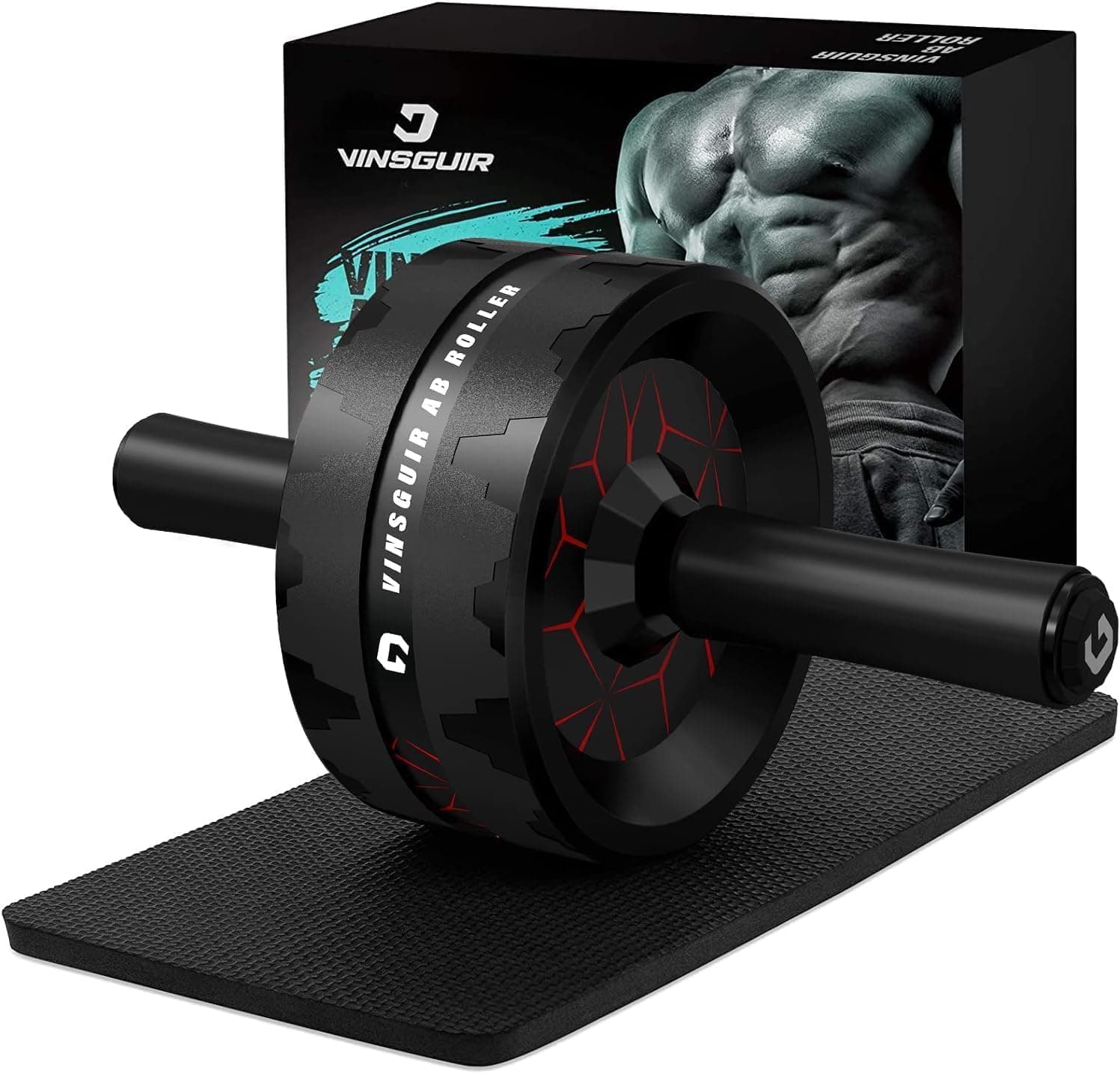 VINSGUIR Ab Roller Wheel, Abs and Core Workout Equipment for Home Gym