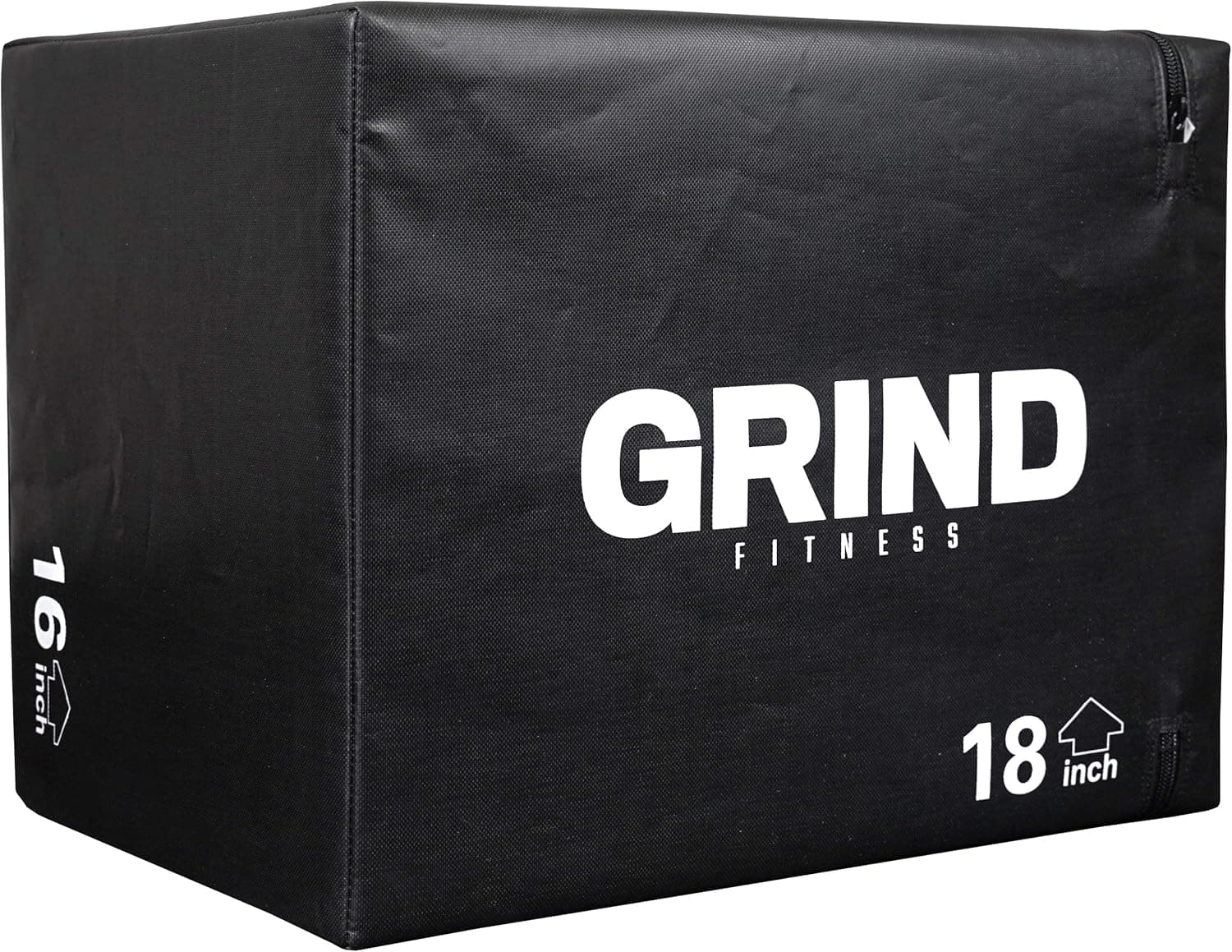 GRIND Fitness Plyo Box 3-in-1 16"x18"x24" Soft Sided Plyometrics Jump Trainer Box