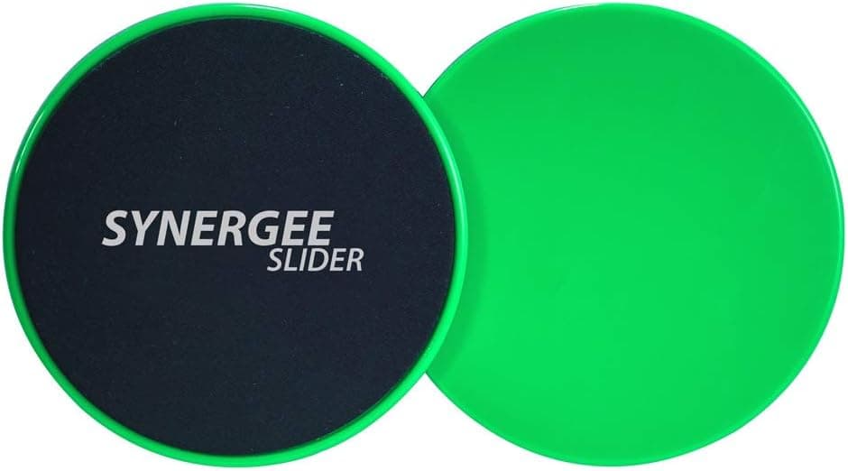 Synergee Core Sliders - Electric Lime Dual Sided Ab Exercise Discs