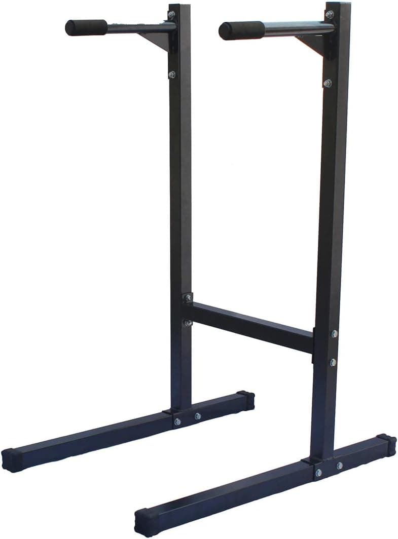 aokung Dip Stand Parallel Bar Dip Station Power Tower for Home or Gym Fitness Exercise, 500 lbs Capability