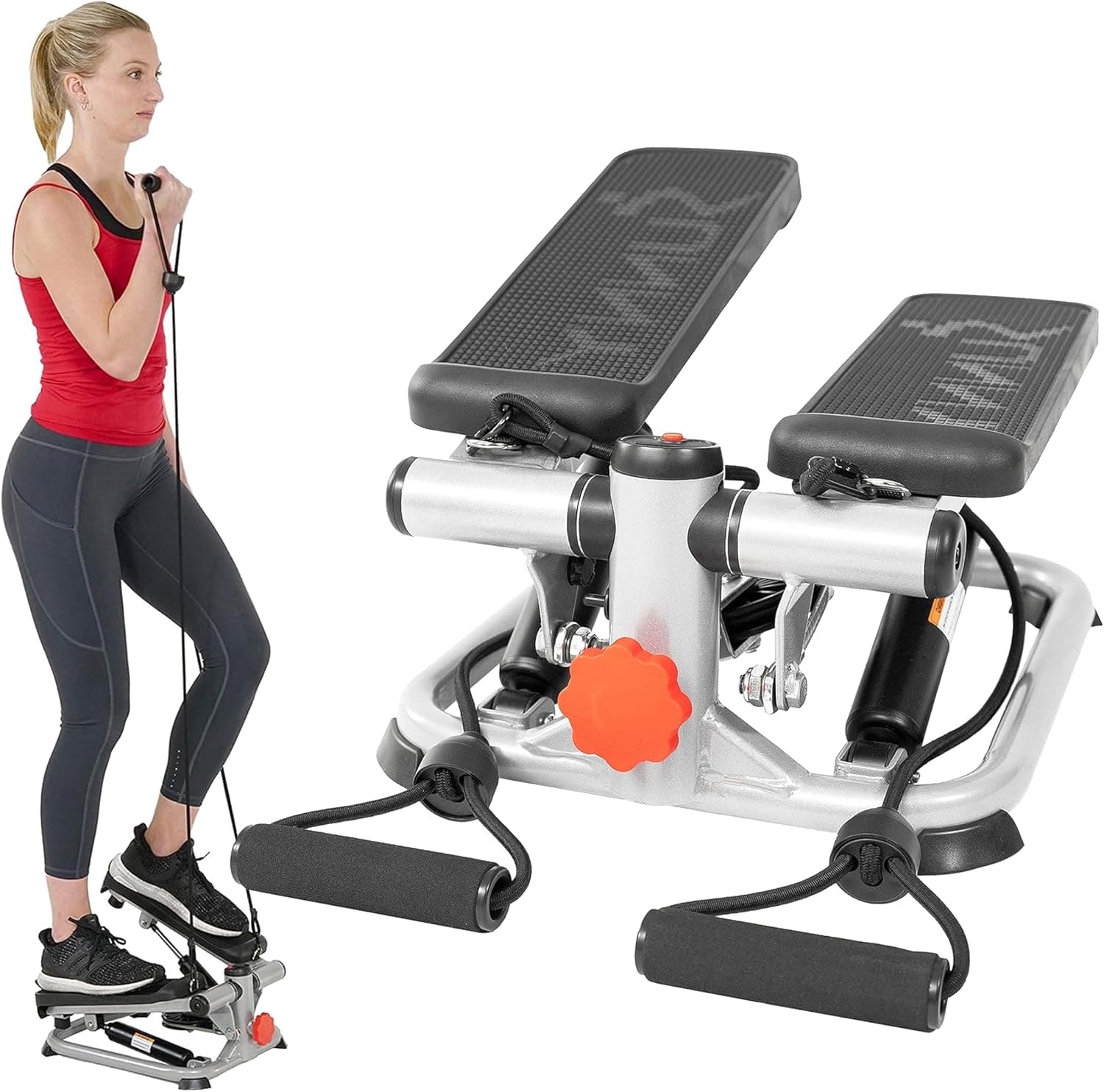 Sunny Health & Fitness Mini Stepper w/LCD Monitor & Adjustable Step Height, Fully Assembled, Ho