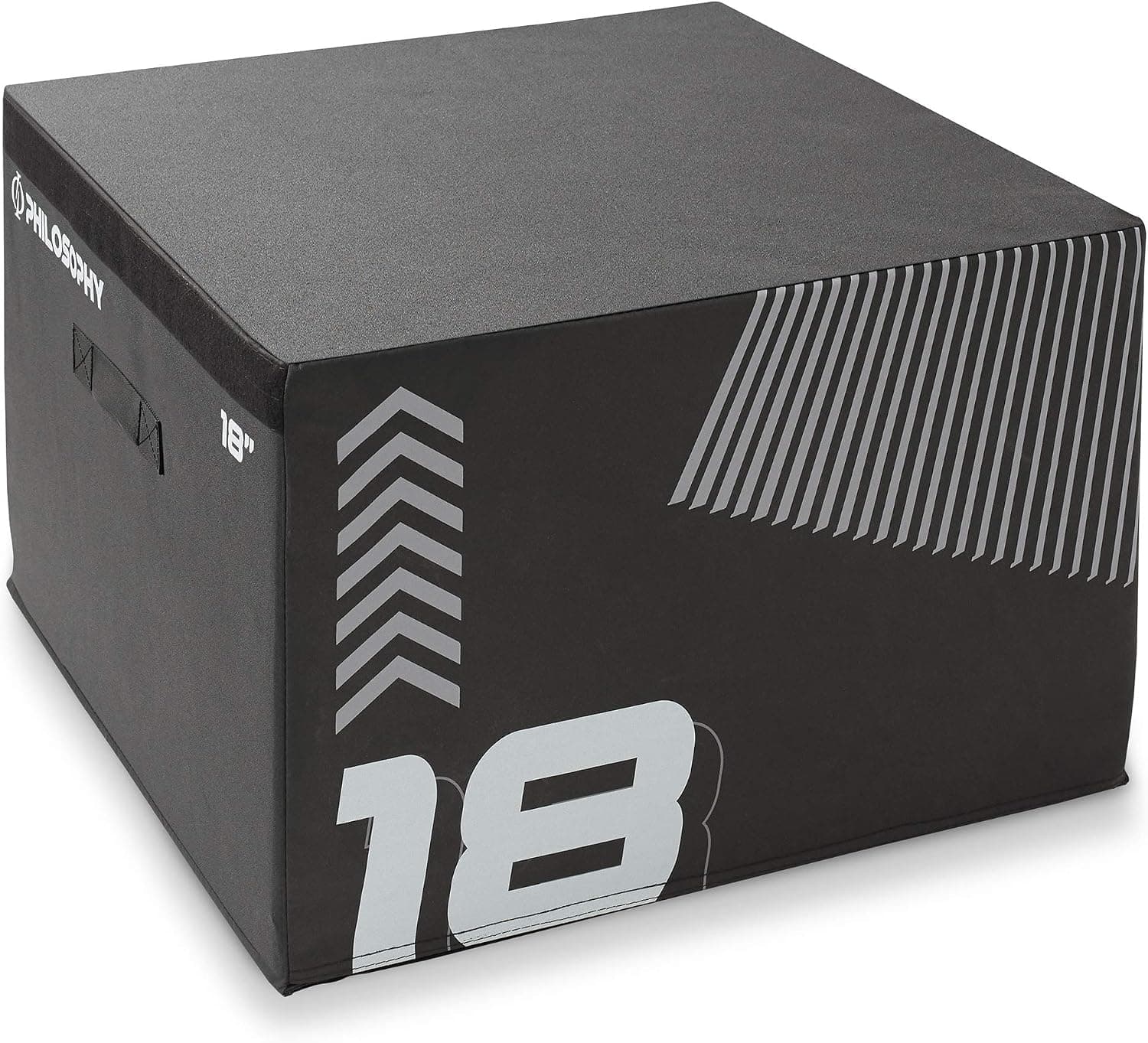 Philosophy Gym Soft Foam Plyo Box 12", Stackable Plyometric Jump Box for Home Gym