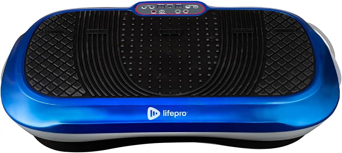 LifePro Vibration Plate Exercise Machine, Whole Body Vibration Fitness Platform w/ Loop Bands (