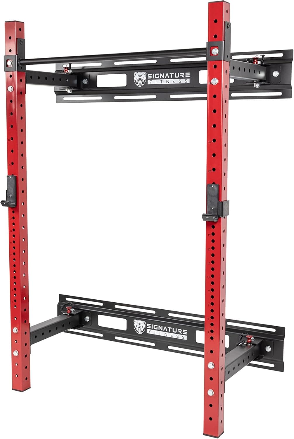 Signature Fitness Wall Mounted Fold-in Power Cage Squat Rack