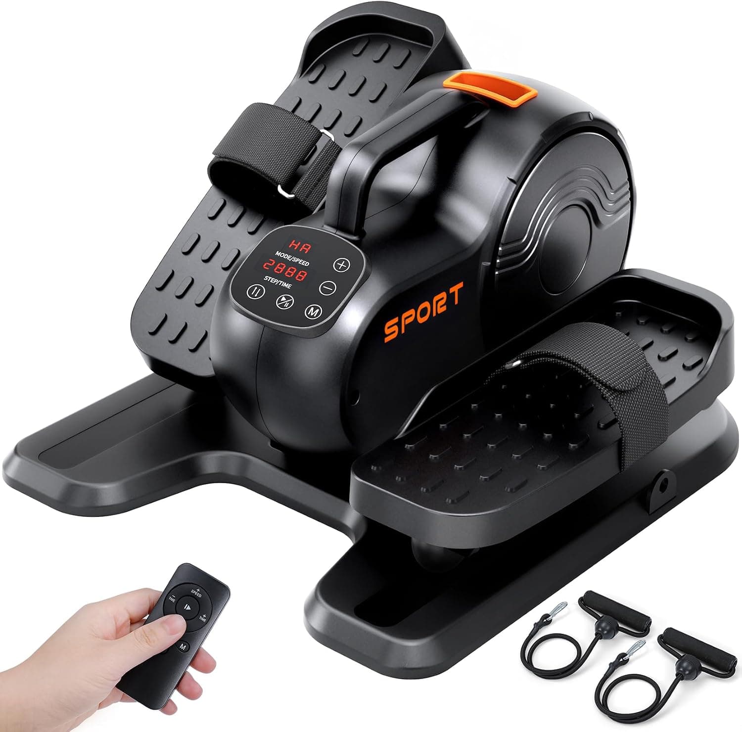THERUN Under Desk Elliptical Machine, 3-in-1 Electric Leg Exerciser for Seniors, Fully Assemble