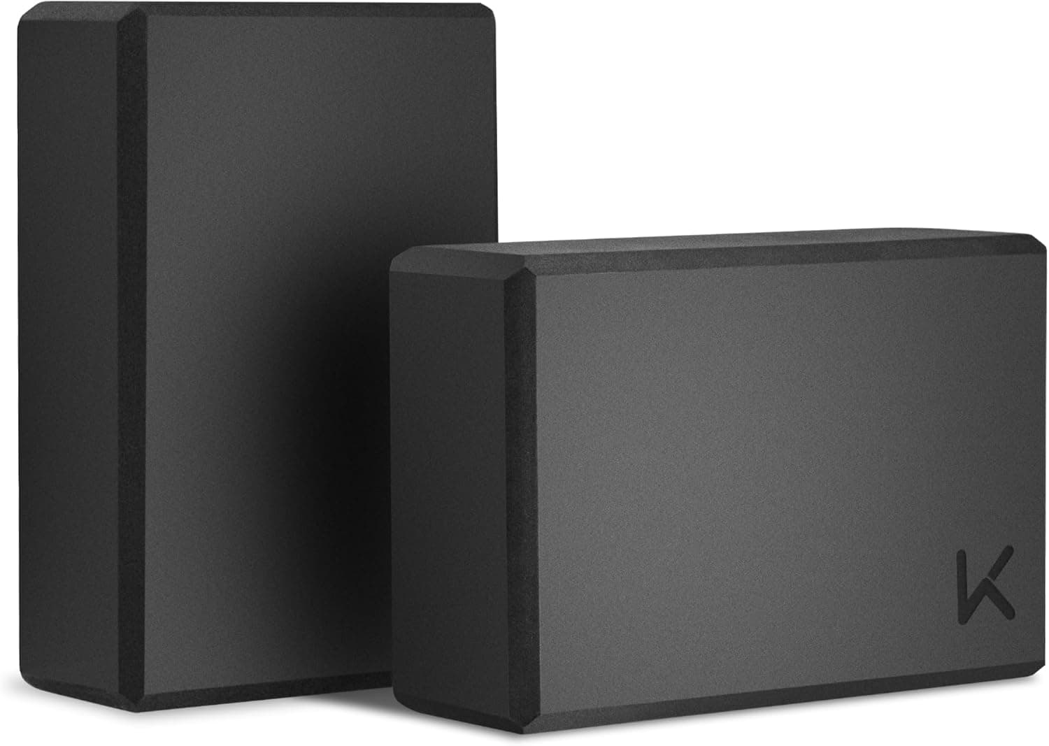 KEEP Yoga Block, High Density EVA Foam Blocks for Yoga, Pilates, Meditation (2-Pack, Grey)