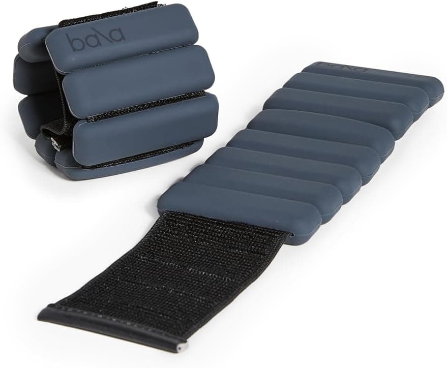 Bala Bangles Wrist & Ankle Weights, 1lb/2lb Adjustable Silicone Weighted Bracelet Set