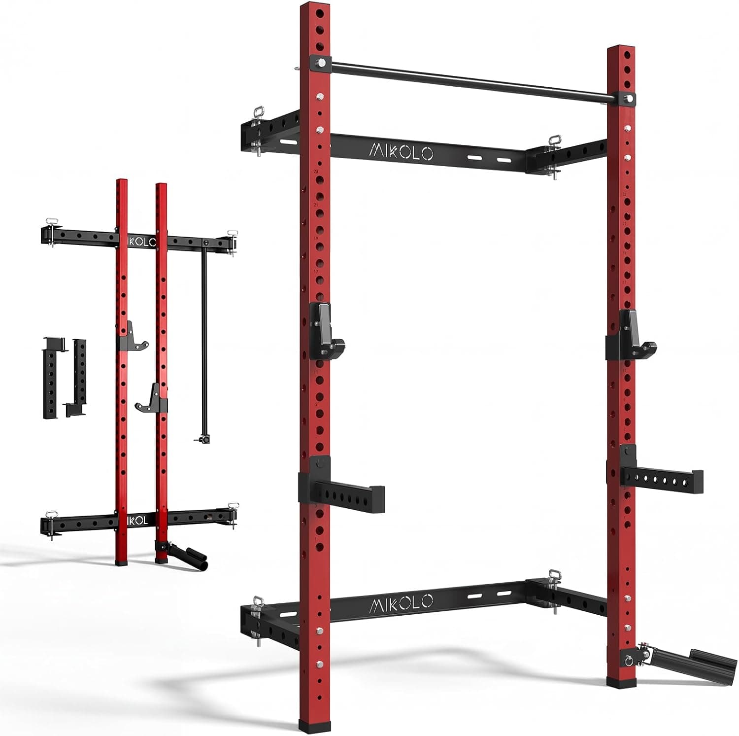 Mikolo Folding Wall Mounted Squat Rack 1000lb