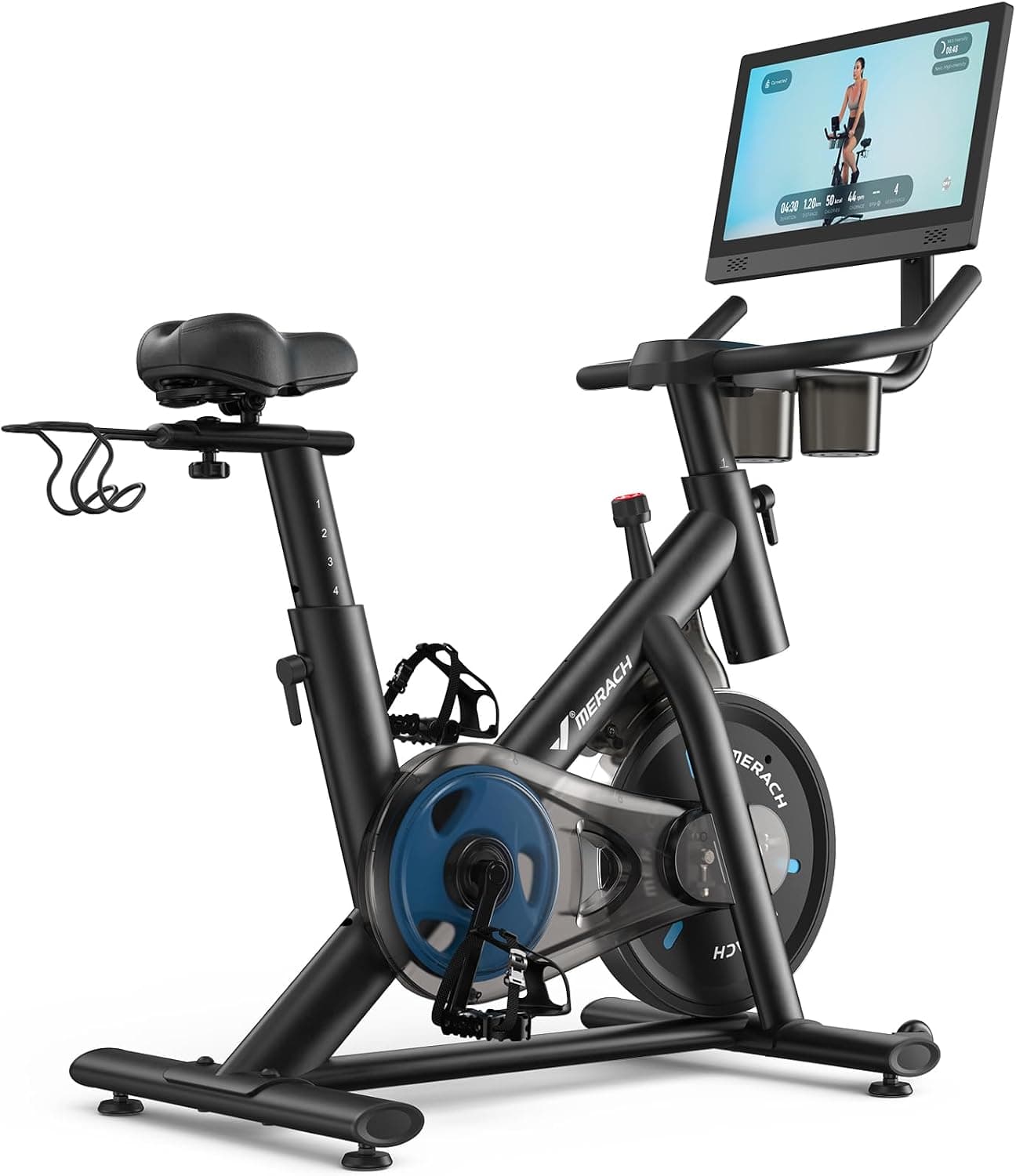 MERACH 4-in-1 Folding Exercise Bike 16-Level Magnetic