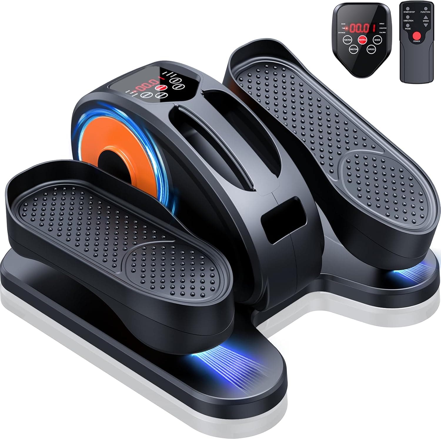 GUGTTR Under Desk Elliptical Machine, Electric Elliptical Leg Exerciser for Seniors Fully Assem