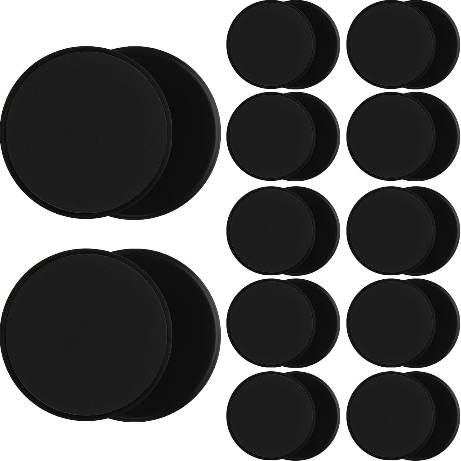 Wettarn 24 Pcs Core Sliders for Working Out Abdominal Exercise Gliding Discs Dual Sided Workout Disc