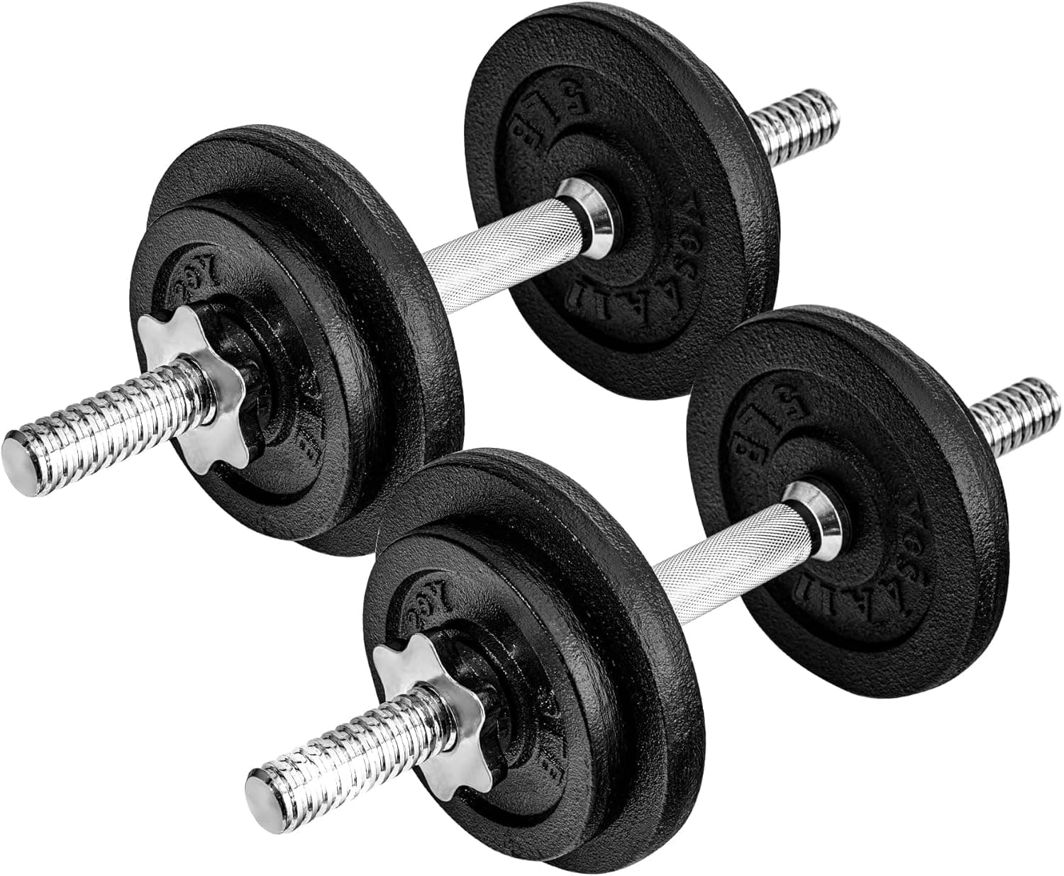 Yes4All Old School Adjustable Dumbbell Set with Plates, 40-200 lb