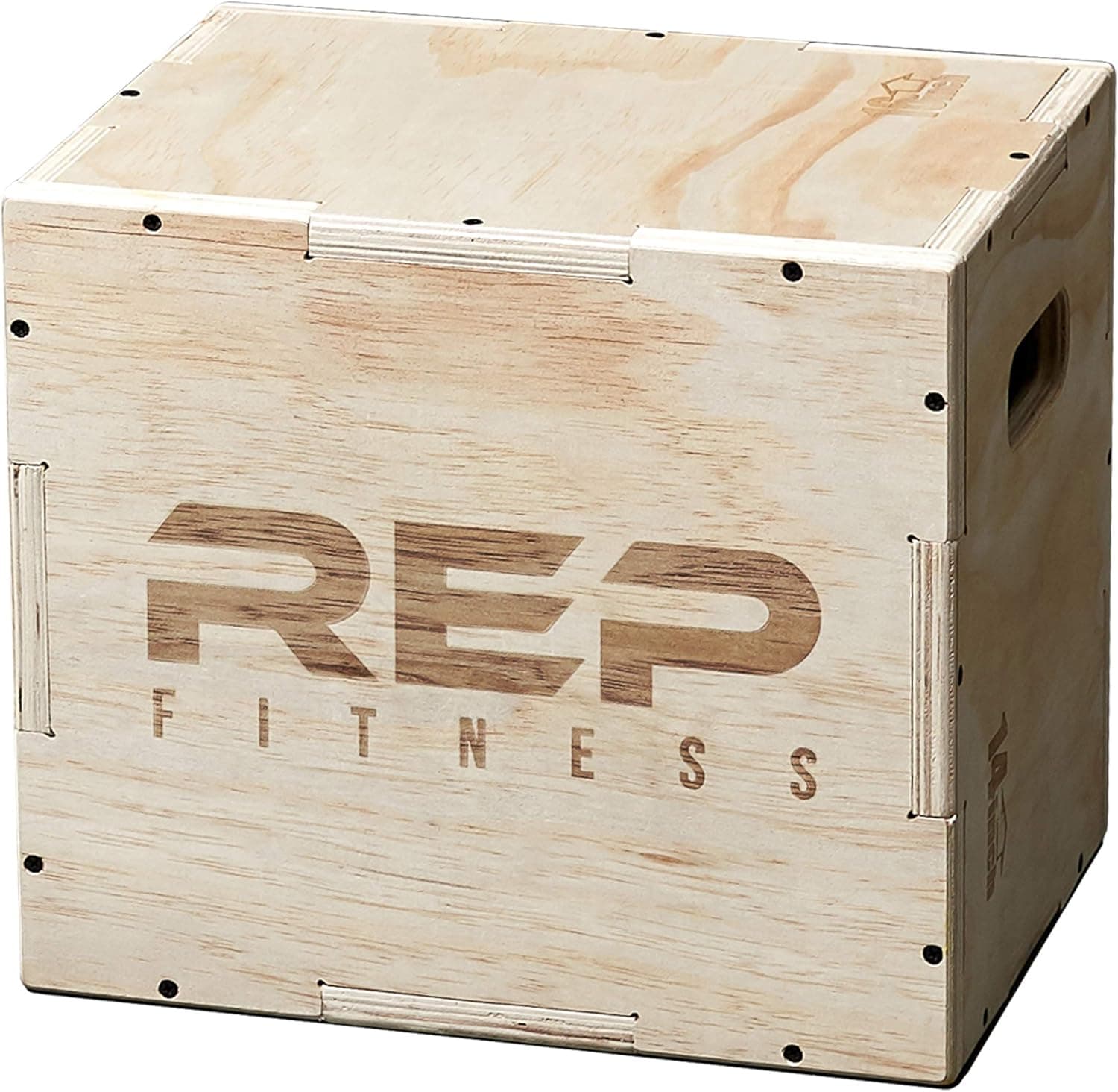REP Plyometric Wood Jump Box 16/14/12 Wooden Step Platforms for Strength Training