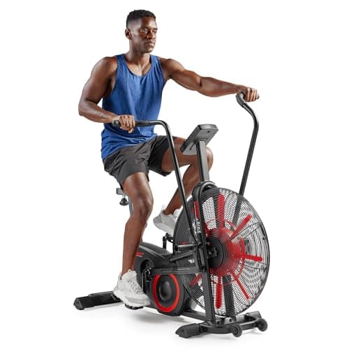 Sunny Health & Fitness Smart Heavy-Duty Fan Bike for HIIT Cycling Workout | Sunny Health & Fitness Smart Heavy-Duty Fan Bike for HIIT Cycling Workout