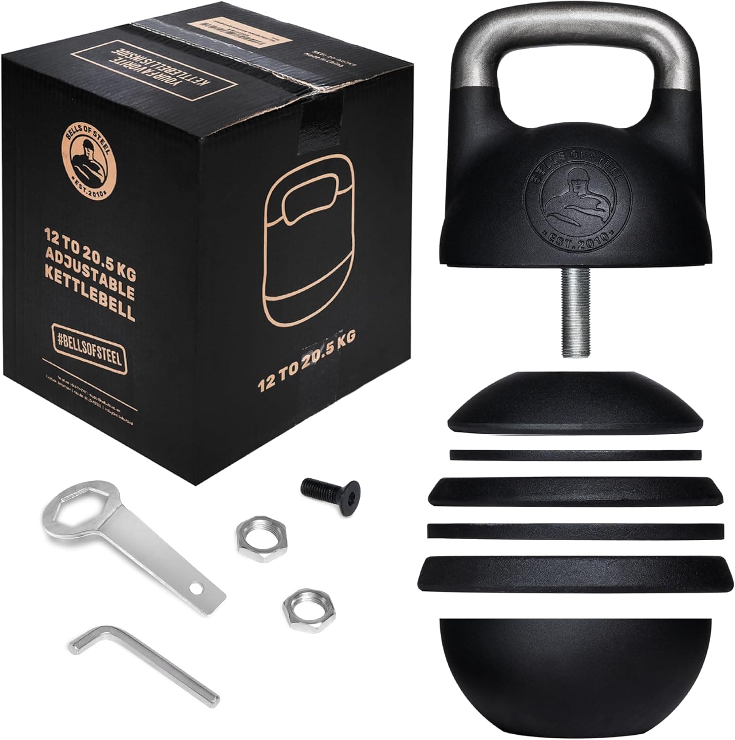 Bells of Steel Adjustable Kettlebell, Steel Shell