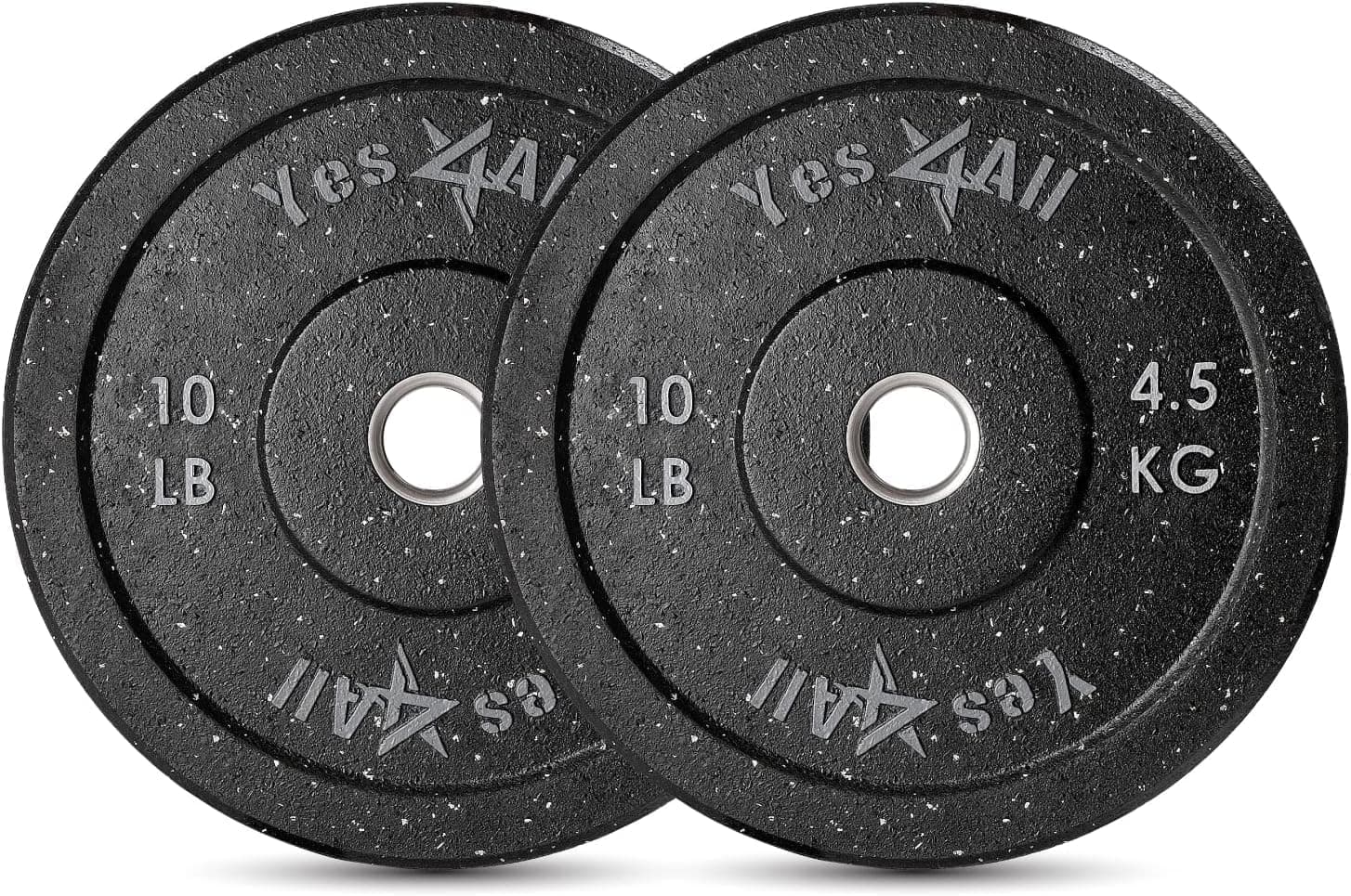 Yes4All 2 Inch Olympic Bumper Plate 10LB Pair