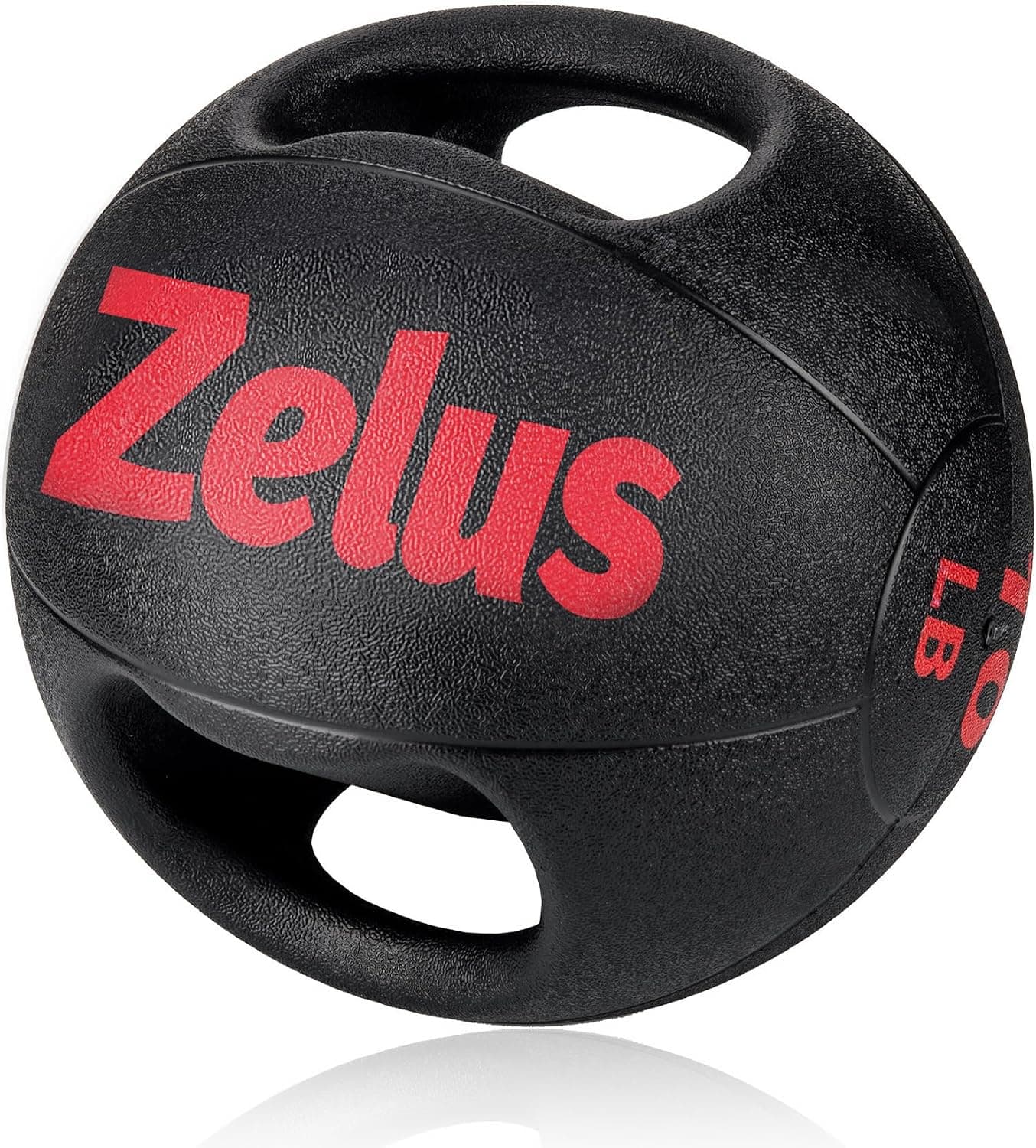 ZELUS Medicine Ball with Dual Grip, 10/20 lbs Exercise Ball