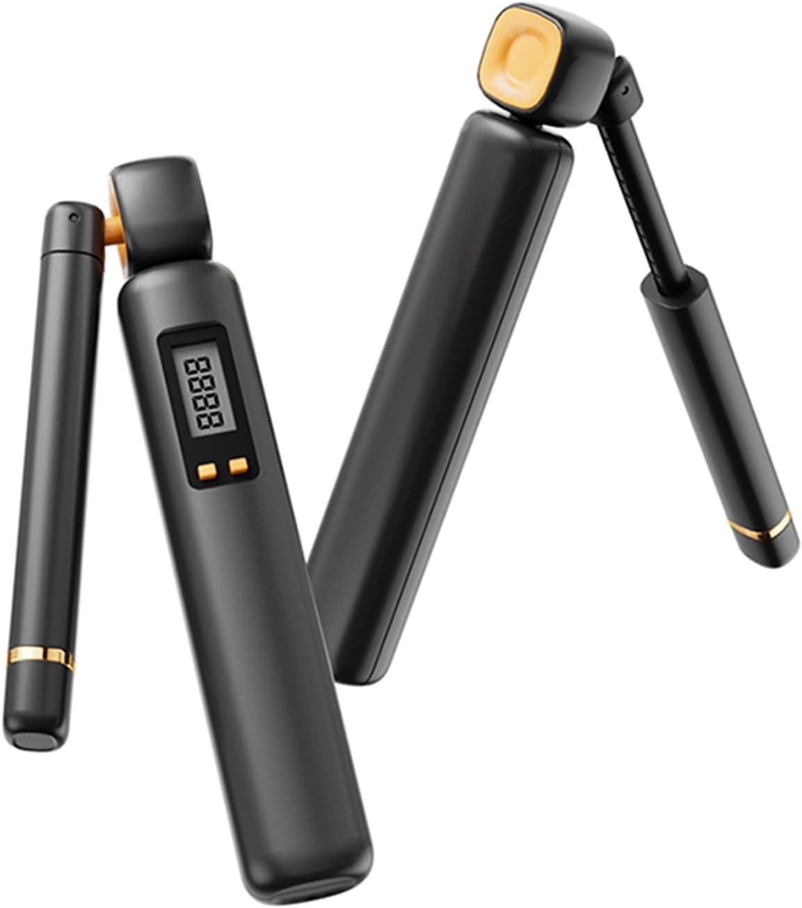 Cordless Jump Rope with Counter - Adjustable Ropeless Weighted Jump Rope with LCD Display
