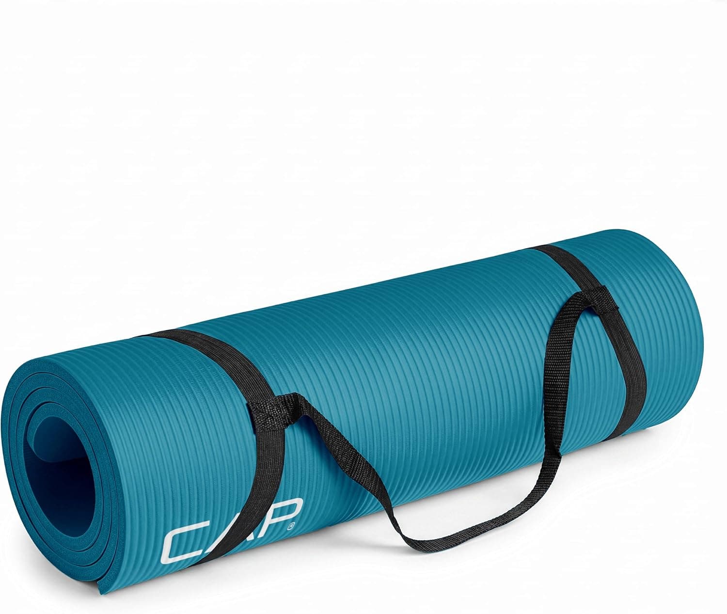 CAP Barbell 1/2-Inch High Density Exercise Mat with Strap