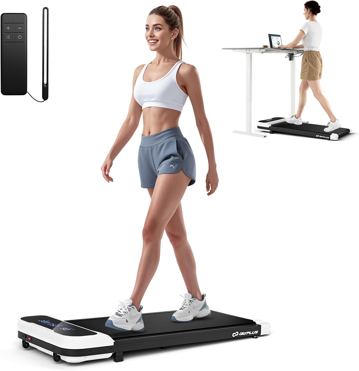 Goplus Walking Pad Under Desk Treadmill Ultra Slim