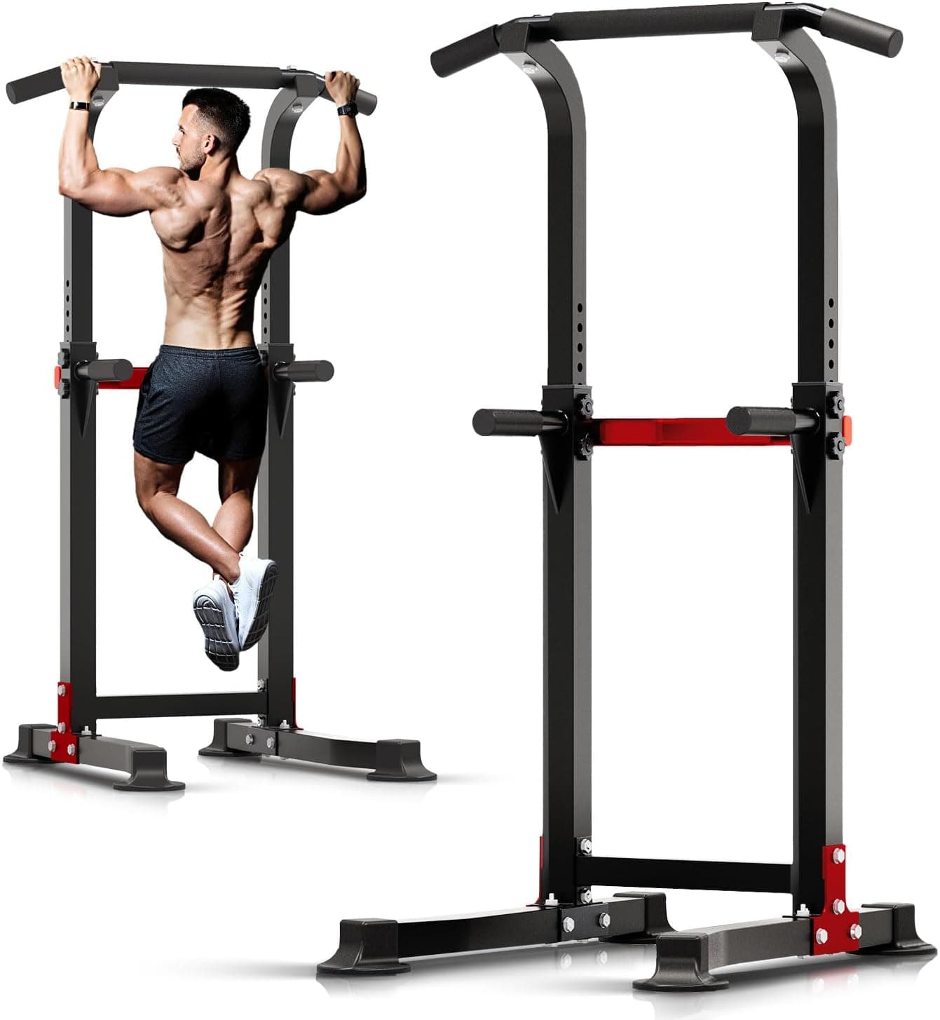 Zenova Power Tower Pull Up Bar Dip Station
