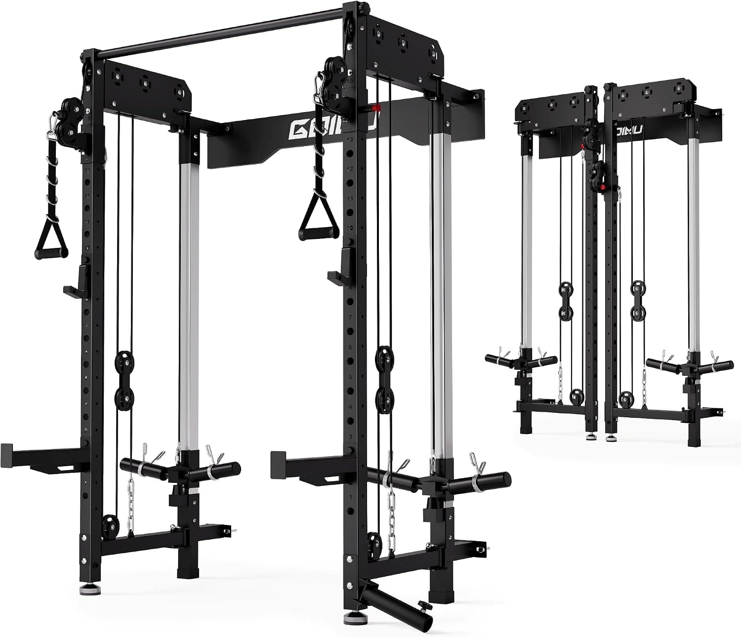 Goimu WM3-V4 Folding Squat Rack Dual Pulley System