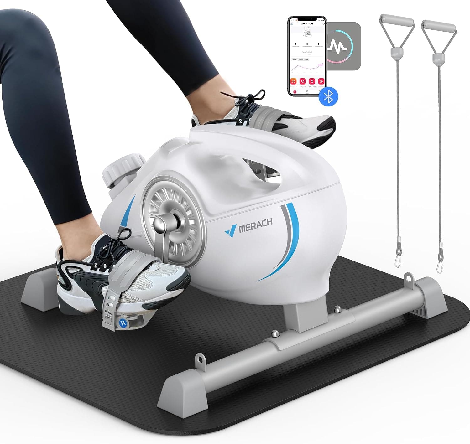 MERACH Under Desk Bike Pedal Exerciser Quiet Magnetic