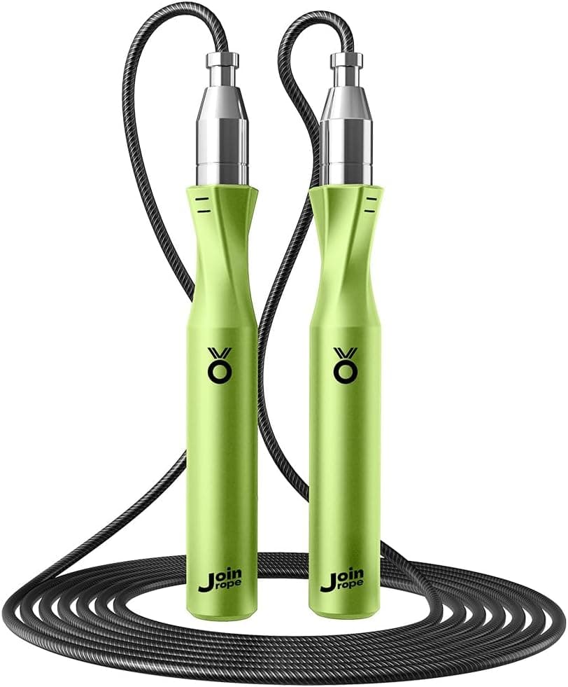 Weighted Jump Rope, Dual Bearing Smooth Rotation Speed Jump Rope, Adjustable Length