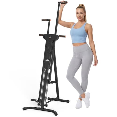 Relife Stair Stepper, Vertical Climber Exercise Machine for Home Gym | Stair Climber with 4 Metal Guide Rails, Folding Step Fitness Machines Cardio Workout Machine 5-Level Heights