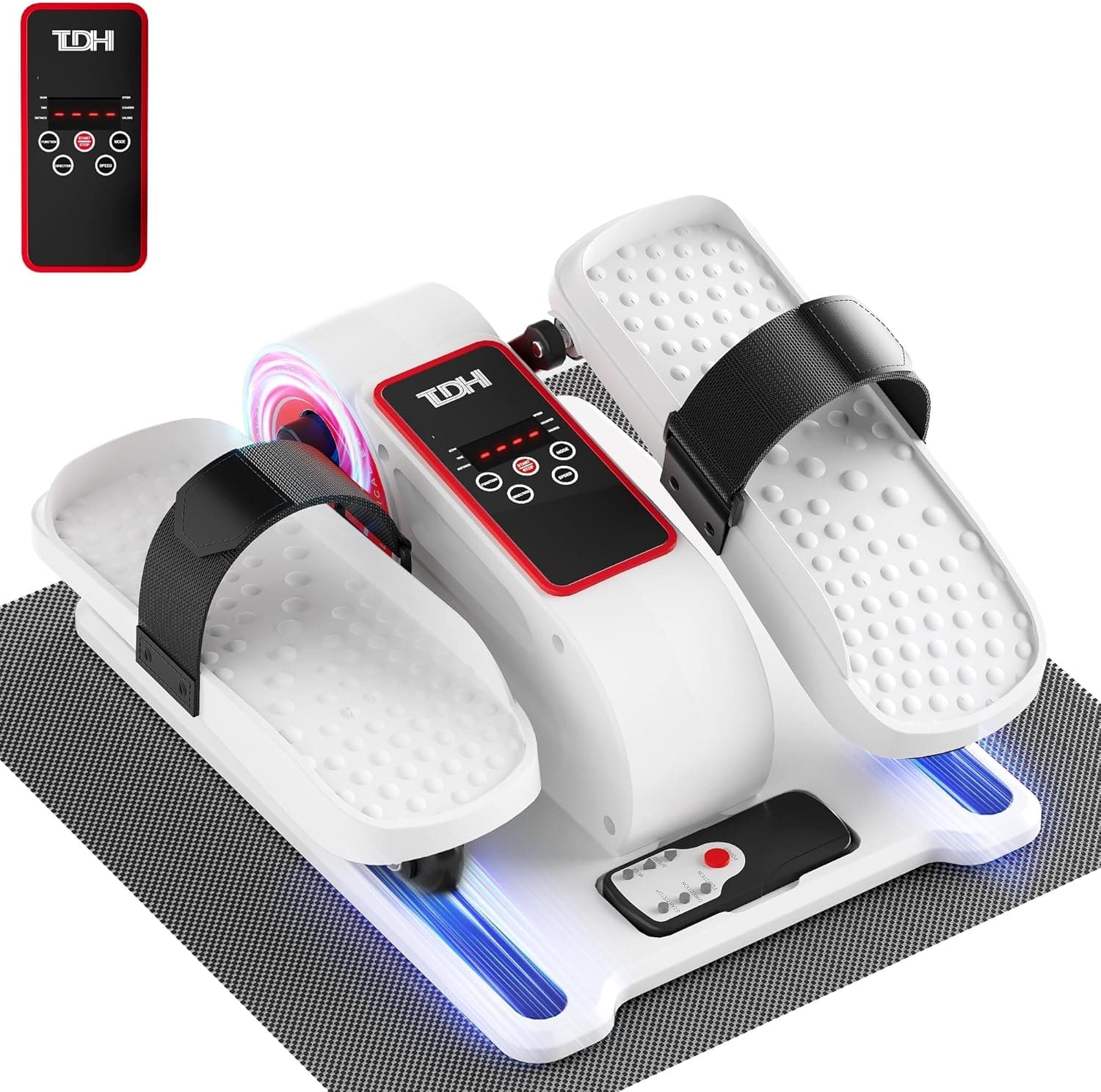 TDH Under Desk Elliptical Machine, Electric Leg Exerciser, Portable Quiet Pedal Exerciser While