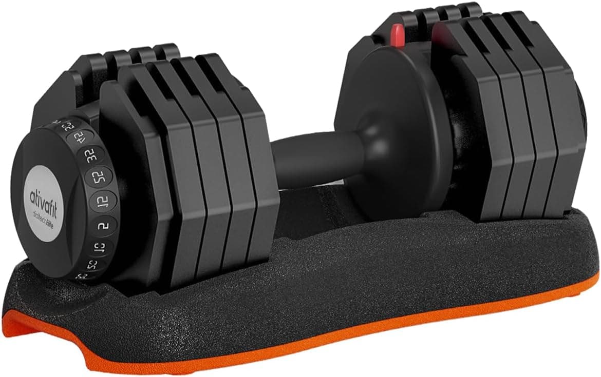 ATIVAFIT Adjustable Dumbbell 11-71.5 lb (single, dial)