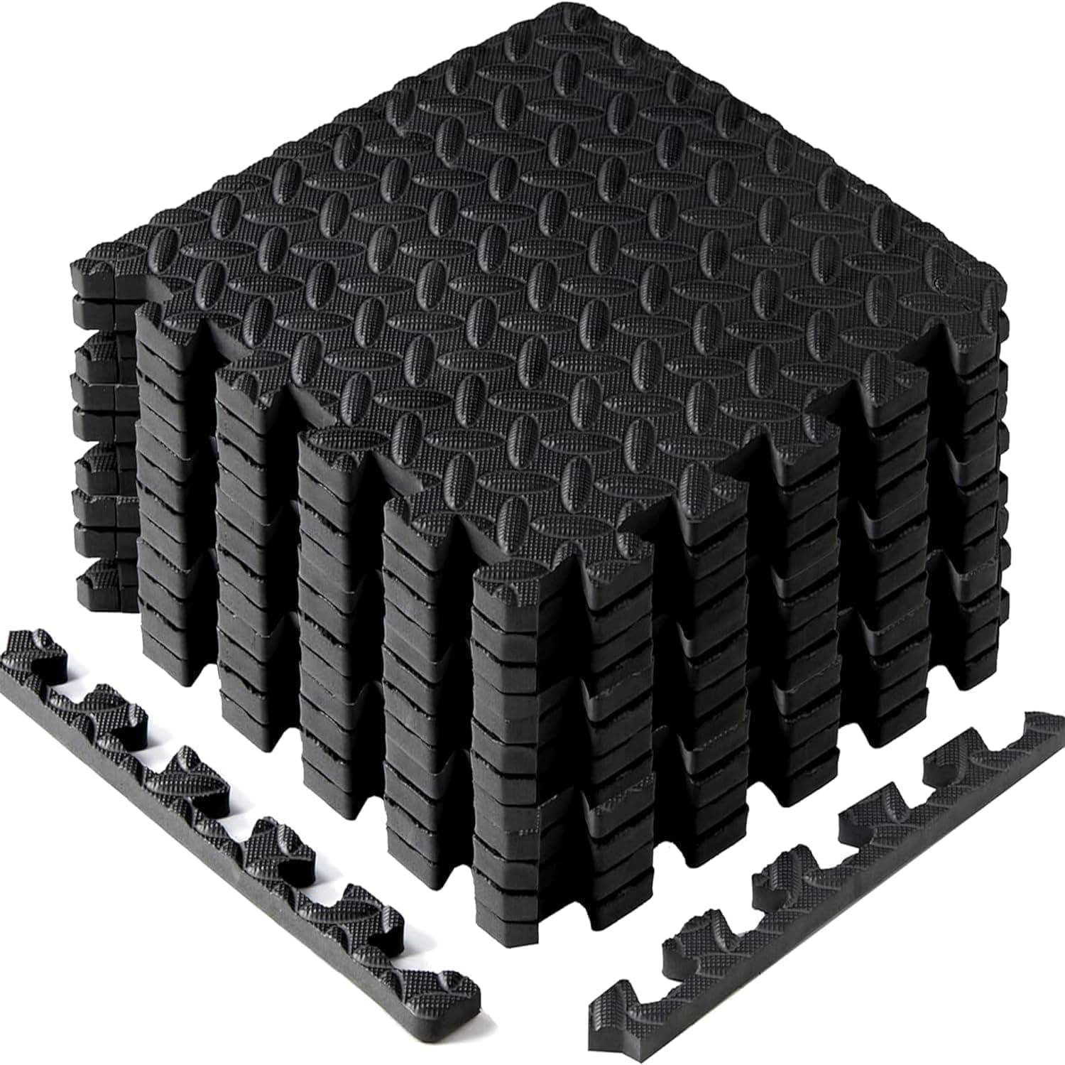 Yes4All EVA Interlocking Puzzle Floor Tiles, Foam Floor Padding