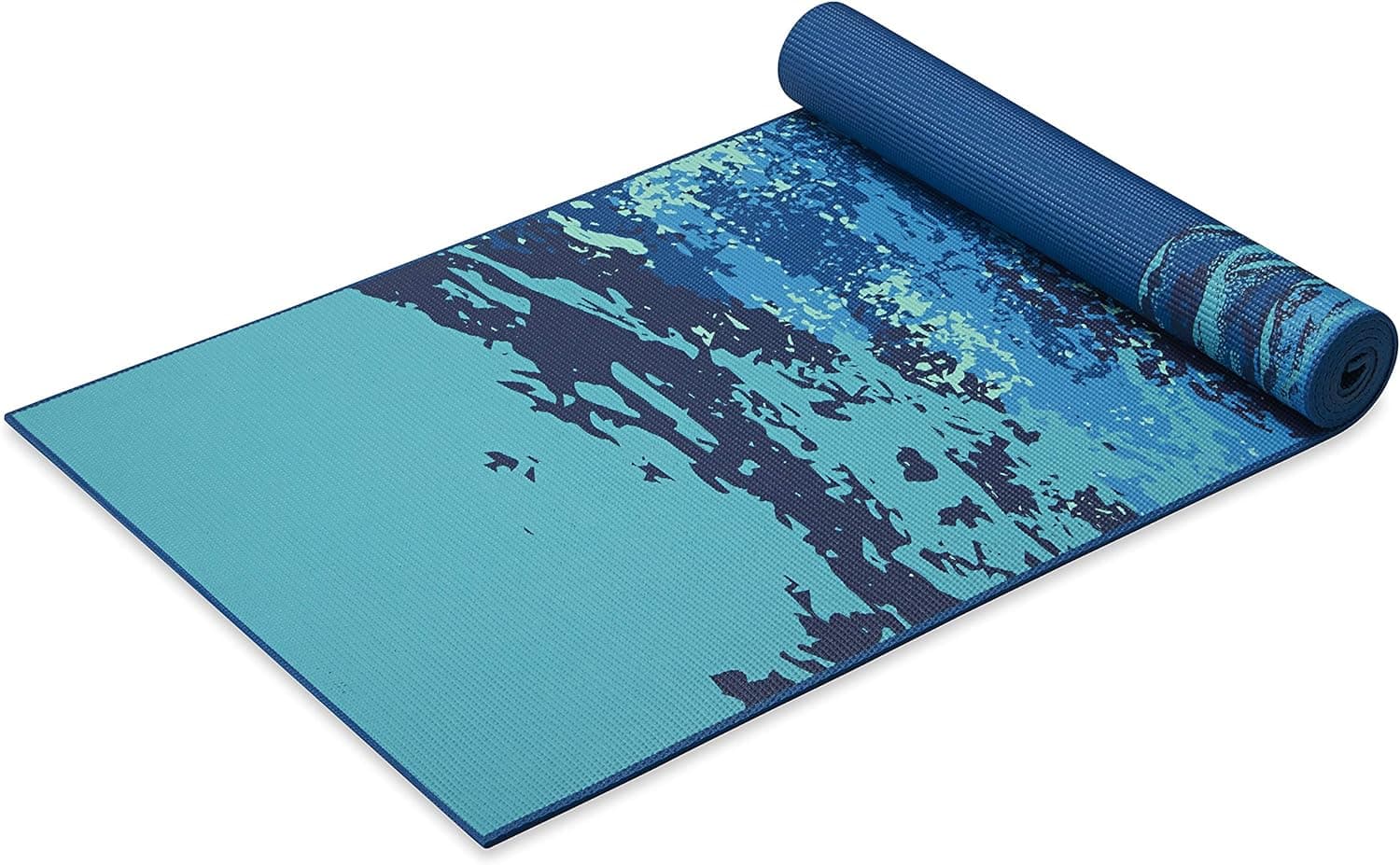 Gaiam Yoga Mat Premium Print Reversible Extra Thick Non-Slip Mat