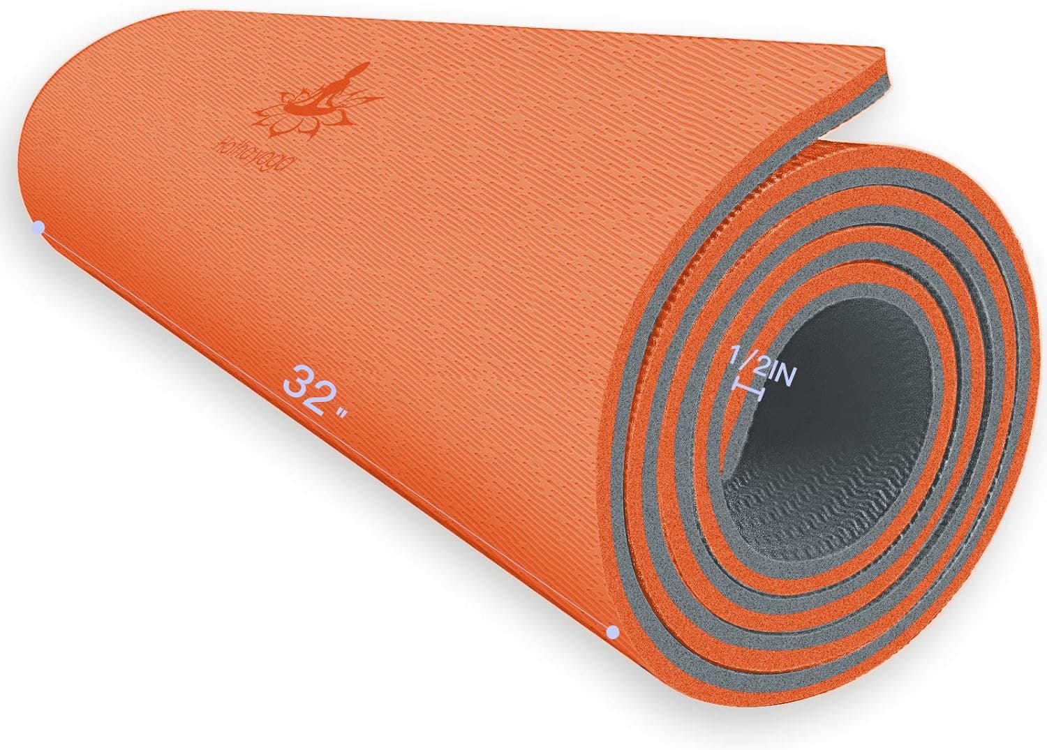 Hatha Yoga Extra Thick TPE Yoga Mat 72x32, 1/2 Inch, Eco-Friendly