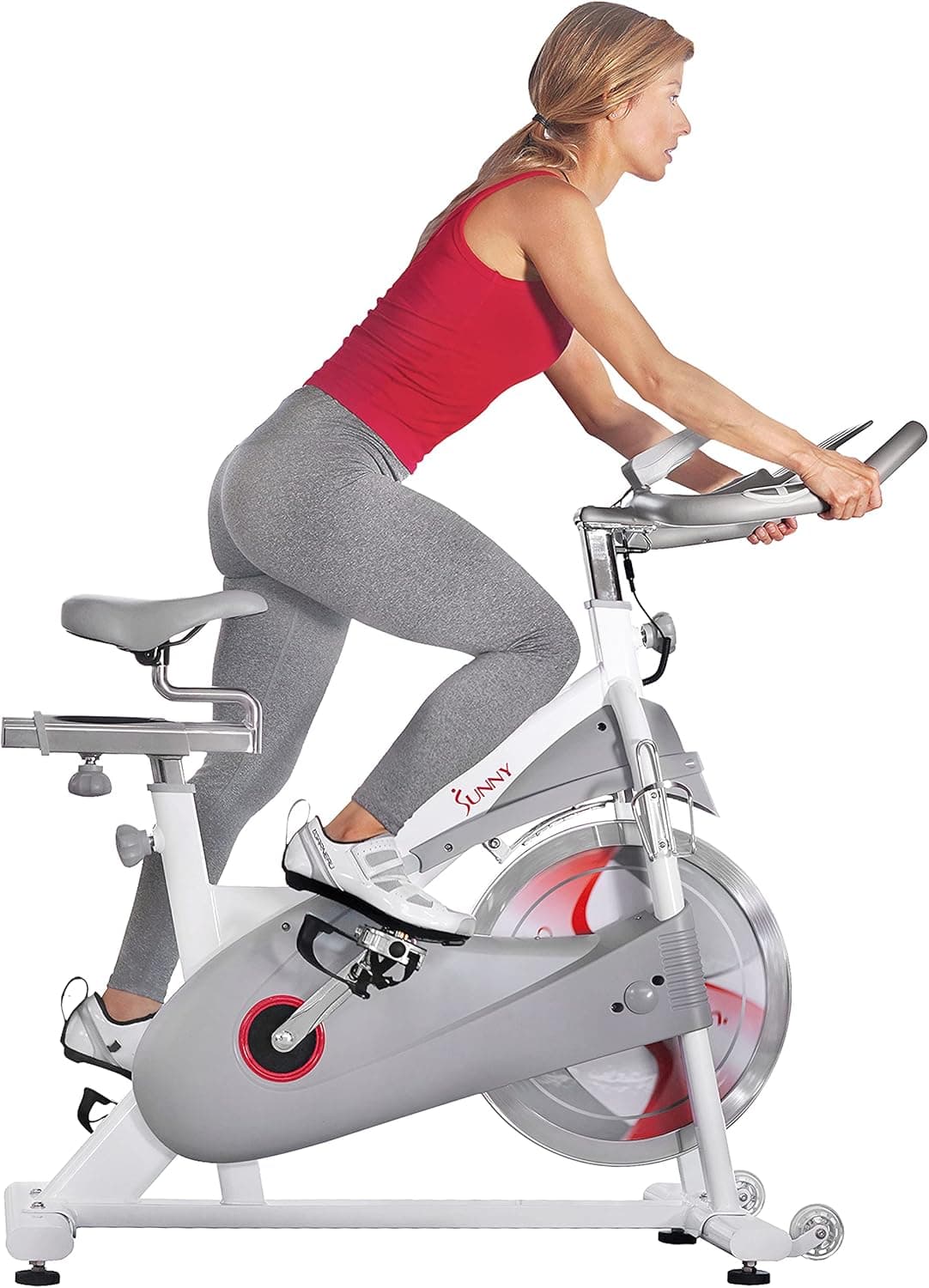 Sunny Health & Fitness SF-B1876 Premium Magnetic Belt Drive Indoor Cycling Bike
