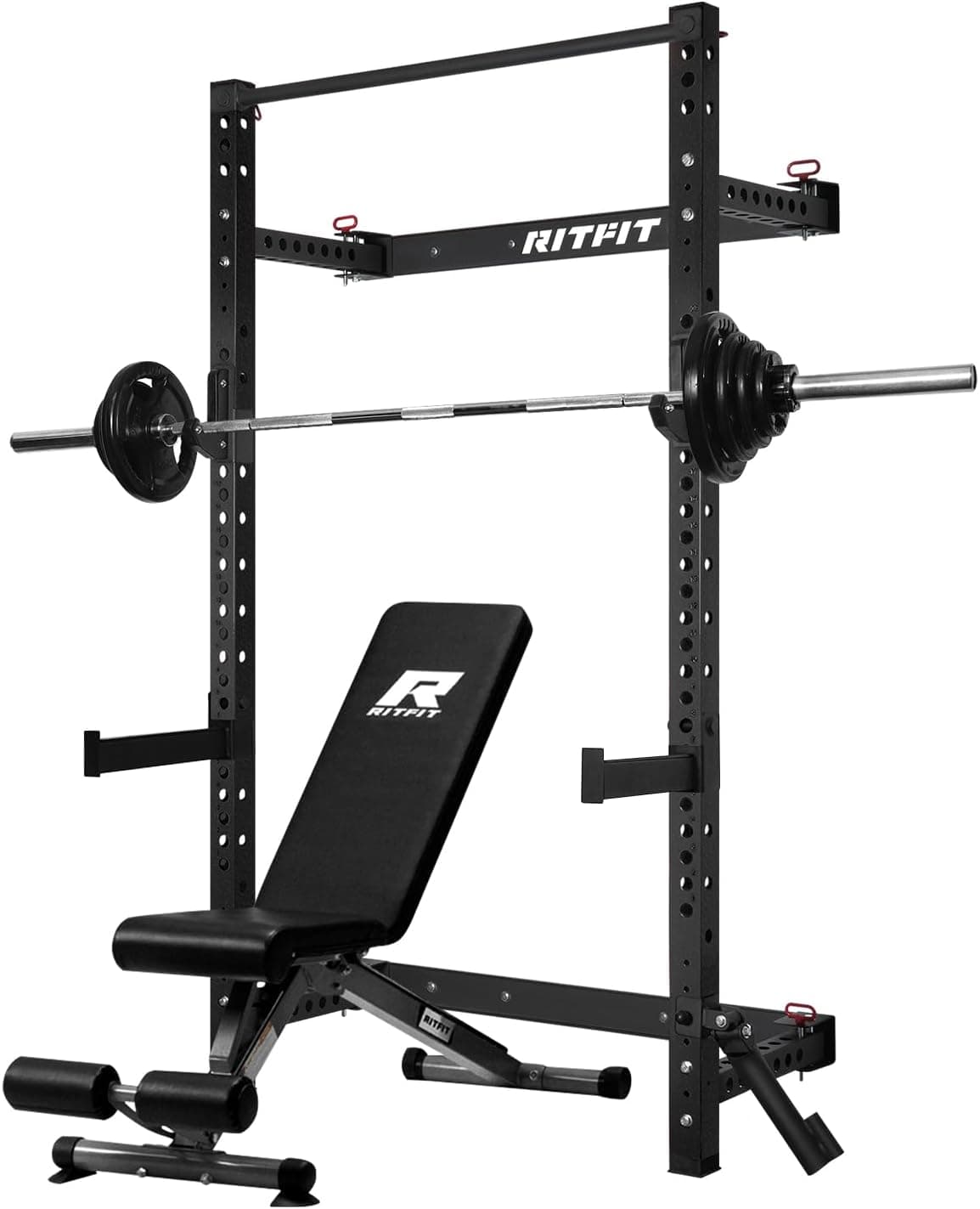 RitFit Folding Wall Mounted Squat Rack