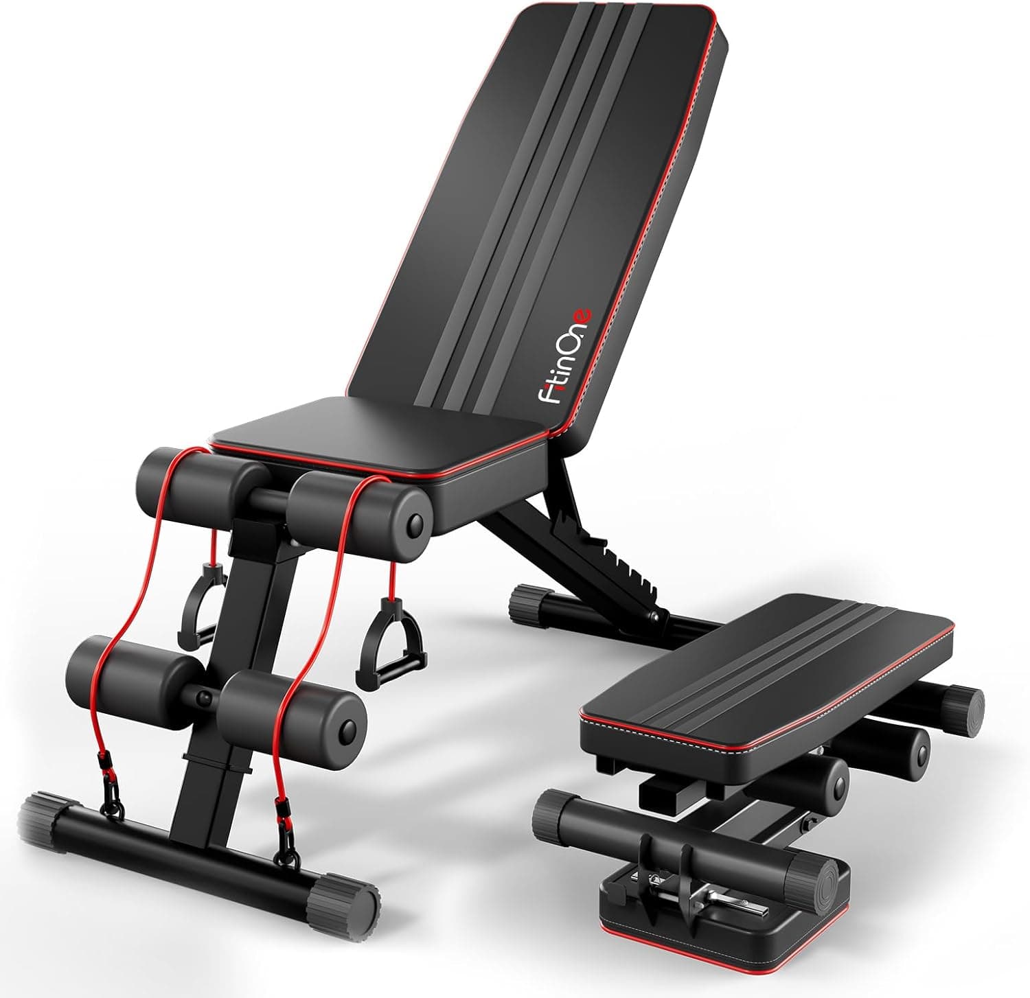 FitinOne Adjustable Foldable Weight Bench 660lbs Incline Decline
