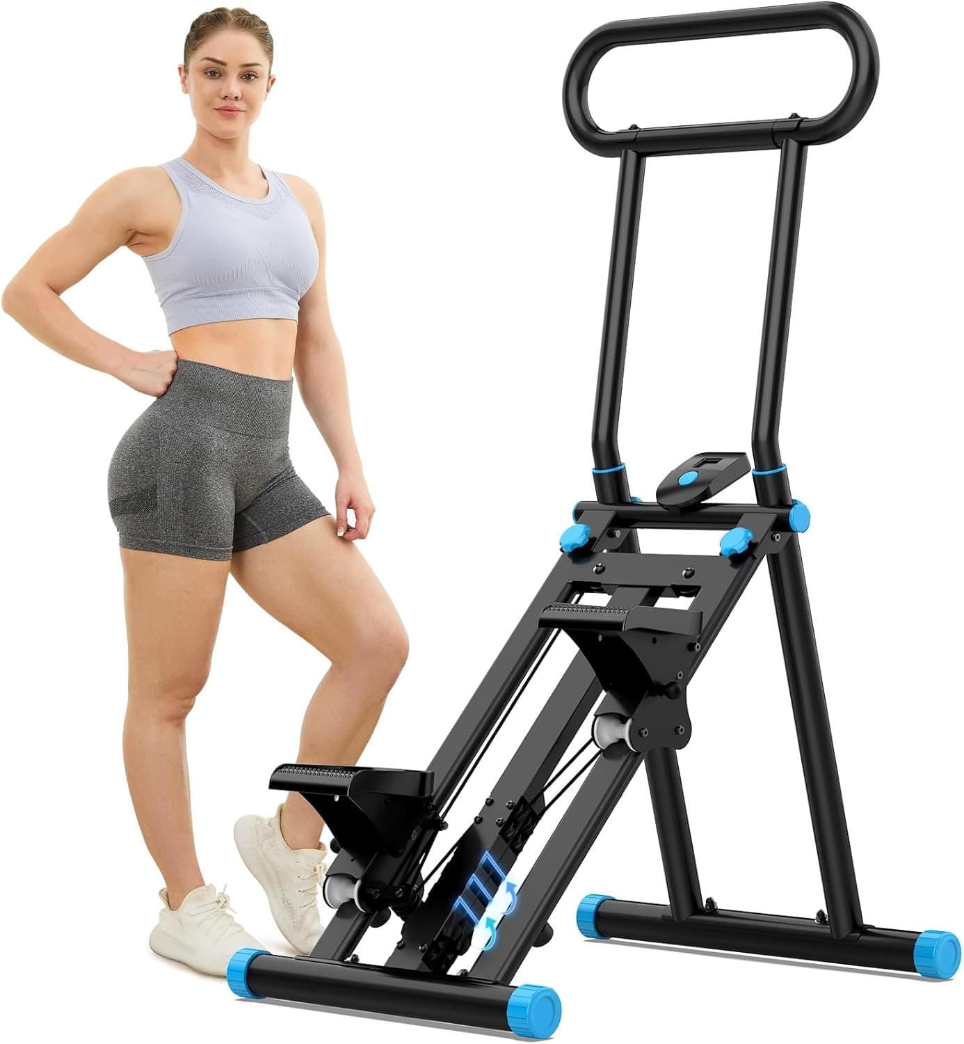 HXD-ERGO Stair Stepper for Home, 6 Adjustable Resistance Vertical Climber Cardio Exercise Machi